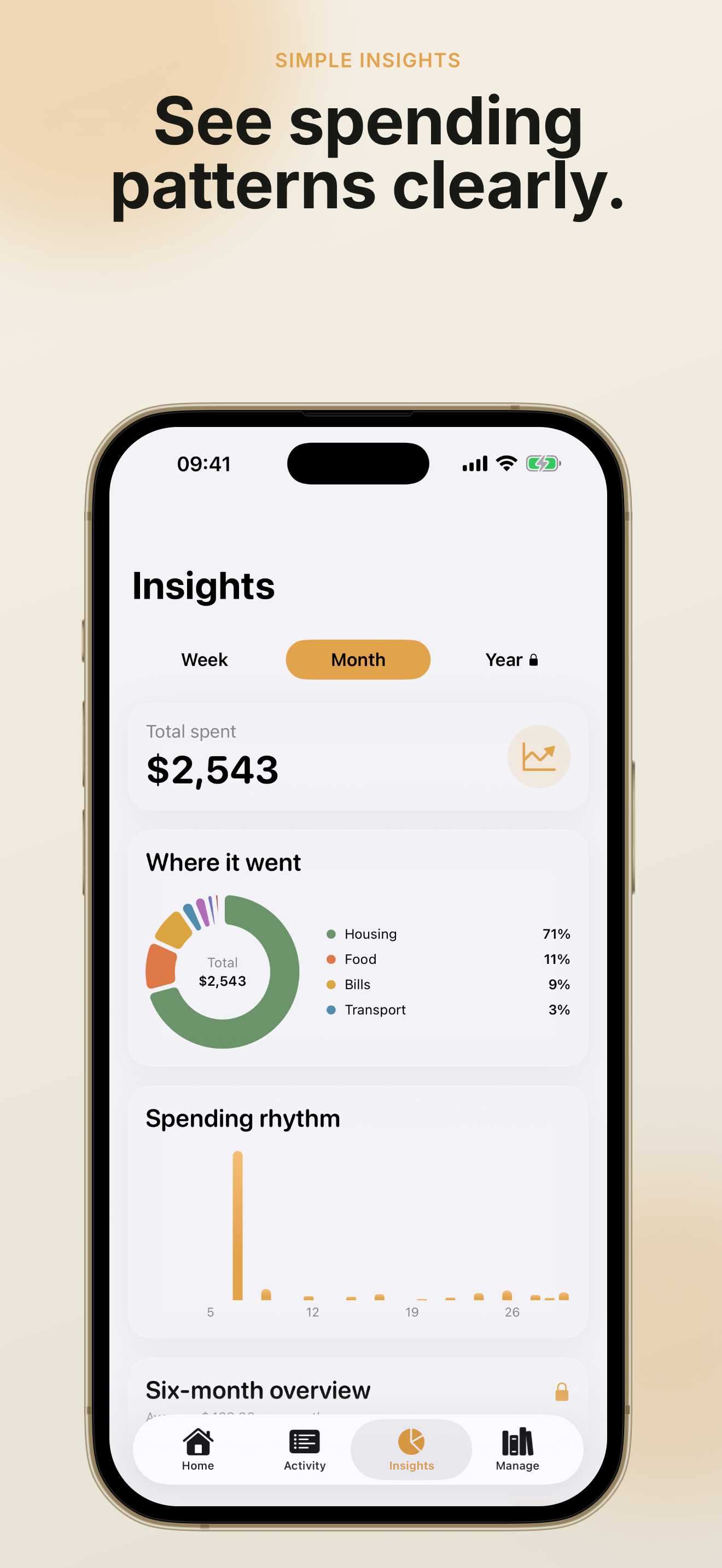Transaction history and search in PennyBook: Private Budget